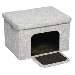 MidWest Curious Cat Cube Cottage Silver