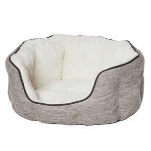 QuietTime Deluxe Tulip Dog Bed Taupe