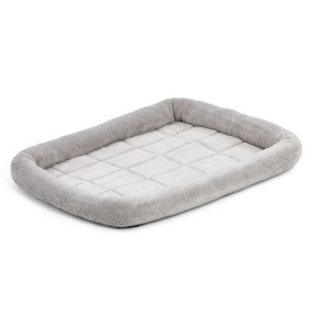 QuietTime Deluxe Diamond Stitch Pet Dog Bed Gray