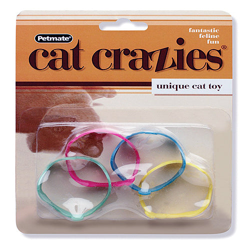 FAT CAT Cat Crazies Cat Toy Green, Blue, Red, Yellow One Size, 4 pk