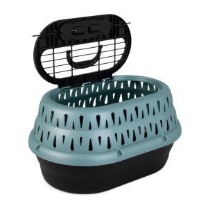 Petmate Top Load Cat Kennel Green Frost 19 in
