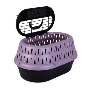 Petmate Top Load Cat Kennel Bubble Grape 19 in