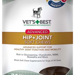 Vet's Best Advanced Hip & Joint Soft Chews for Dogs, 30 Count