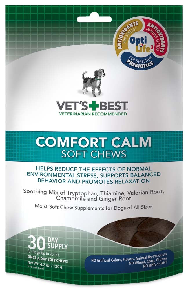 Vet's Best Comfort Calm Soft Chews Dog Supplement 30ct