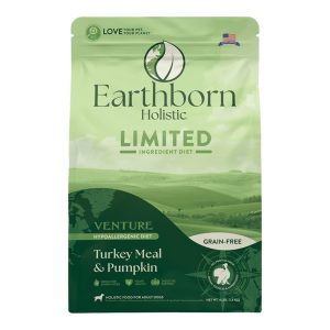 Earthborn Holistic Venture LID Dog Food, Turkey & Butternut Squash, 4 lb