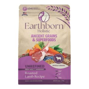 Earthborn Holistic Unrefined Roasted Lamb Ancient Grains Dog Food