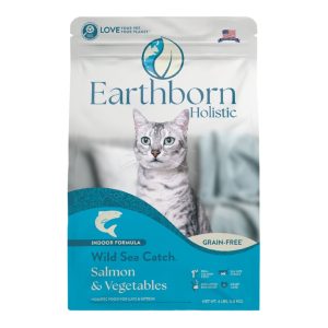 Earthborn Holistic Wild Sea Catch Grain-Free Dry Cat Food, Salmon, 12.5 lb