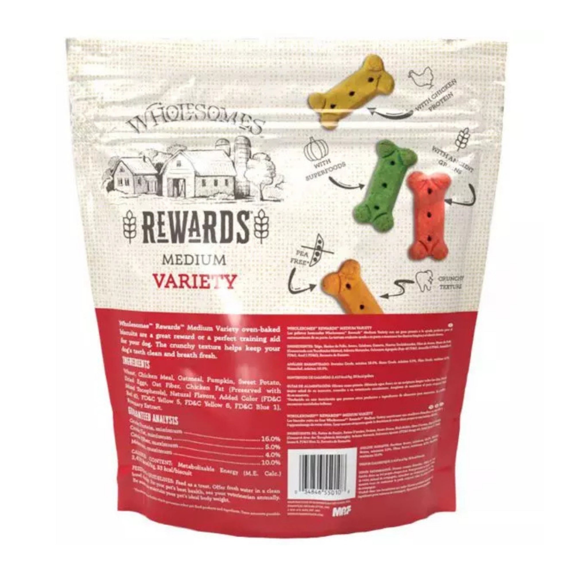 Wholesomes Rewards Classic Variety Chicken Biscuits Dog Treats - Image 3