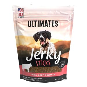 Pro Pac Ultimates Jerky Sticks Beef Dog Treats, 7 oz