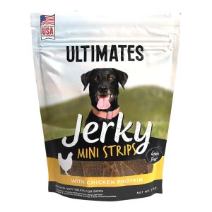 Pro Pac Ultimates Jerky Mini Strips Chicken Dog Treats, 7 oz