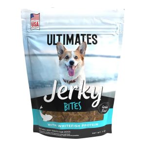 Pro Pac Ultimates Jerky Bites Whitefish Dog Treats, 7 oz