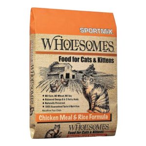 Wholesomes Dry Cat Food, Chicken Meal & Rice, 15 lb