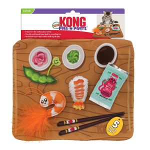 KONG Pull-A-Partz Cat Toy Sushi