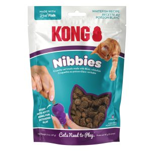KONG Nibbies Crunchy Cat Treats, Whitefish, 2 oz