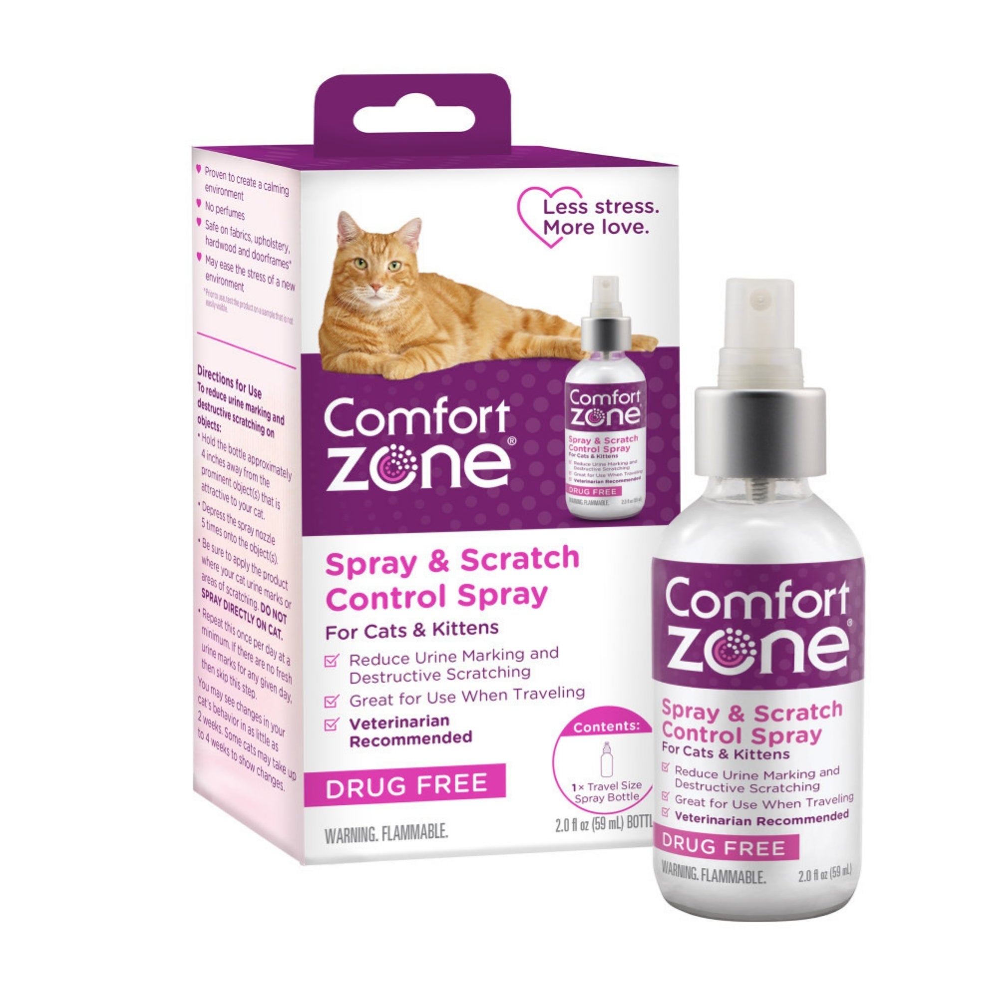 Comfort Zone Cat F3 Calming Spray 2oz