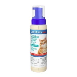 Adams Plus Cat Flea & Tick Shampoo with Oatmeal & Coconut 10oz