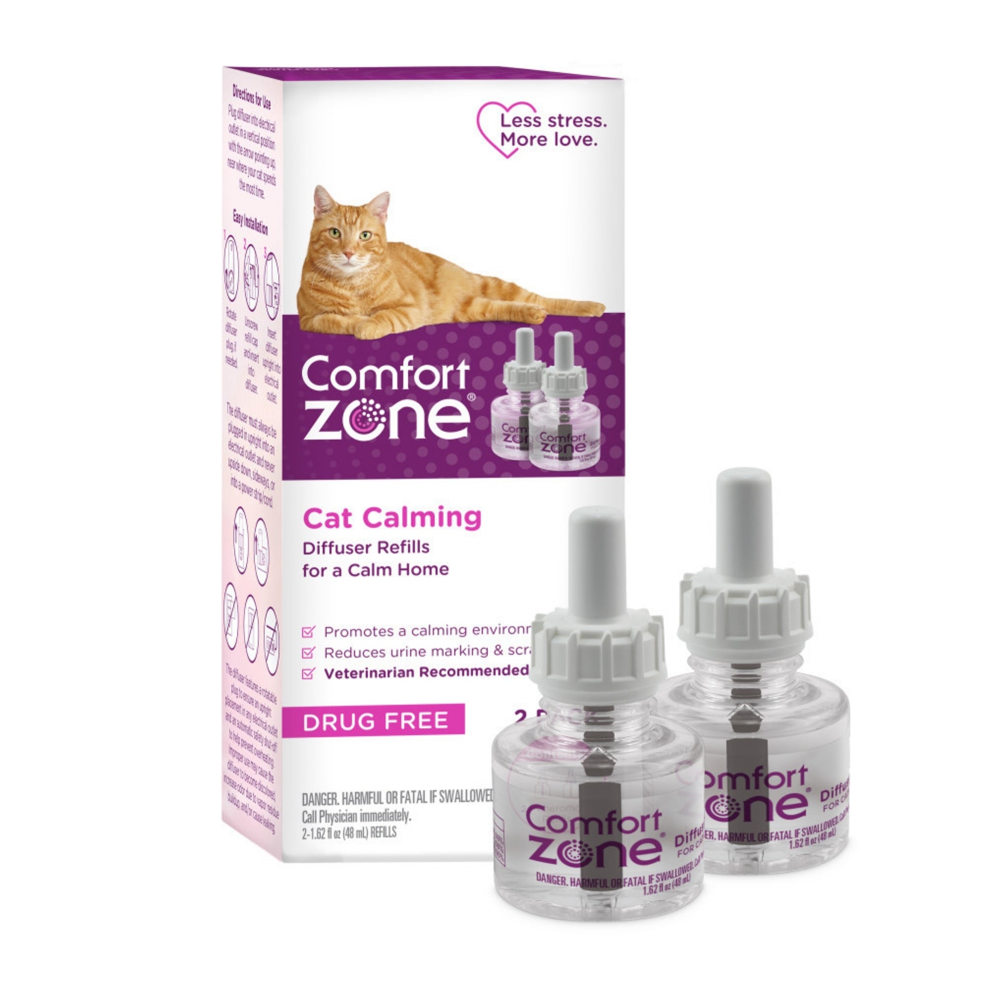 Comfort Zone Calming Refills for Cats and Kittens 2pk
