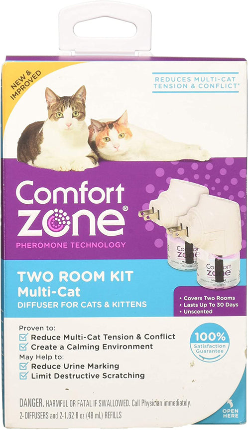 Comfort Zone Multi-Cat Diffuser for Cats and Kittens 2pk