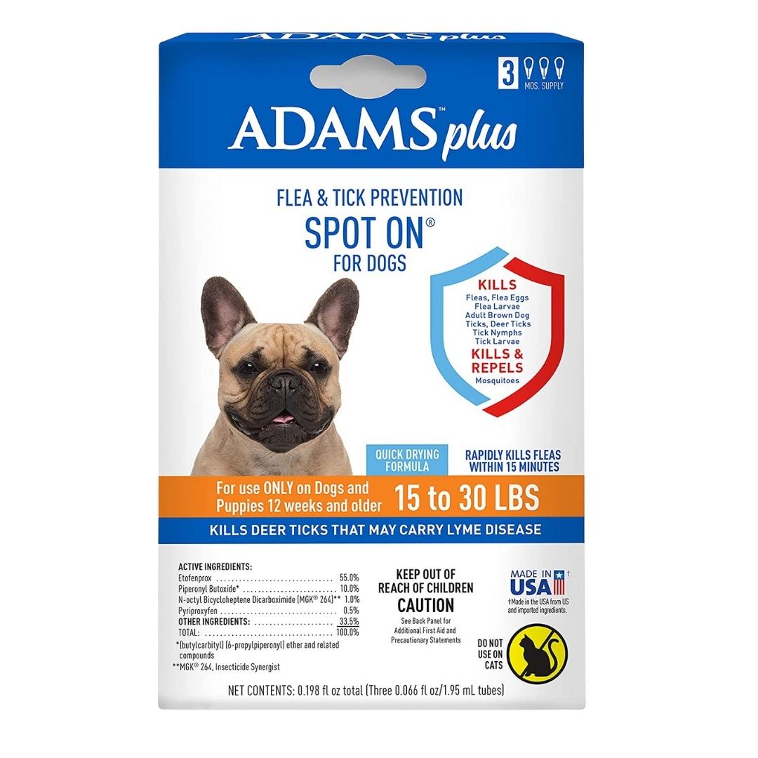 Adams Plus Flea & Tick Spot On for Medium Dogs 3 Month