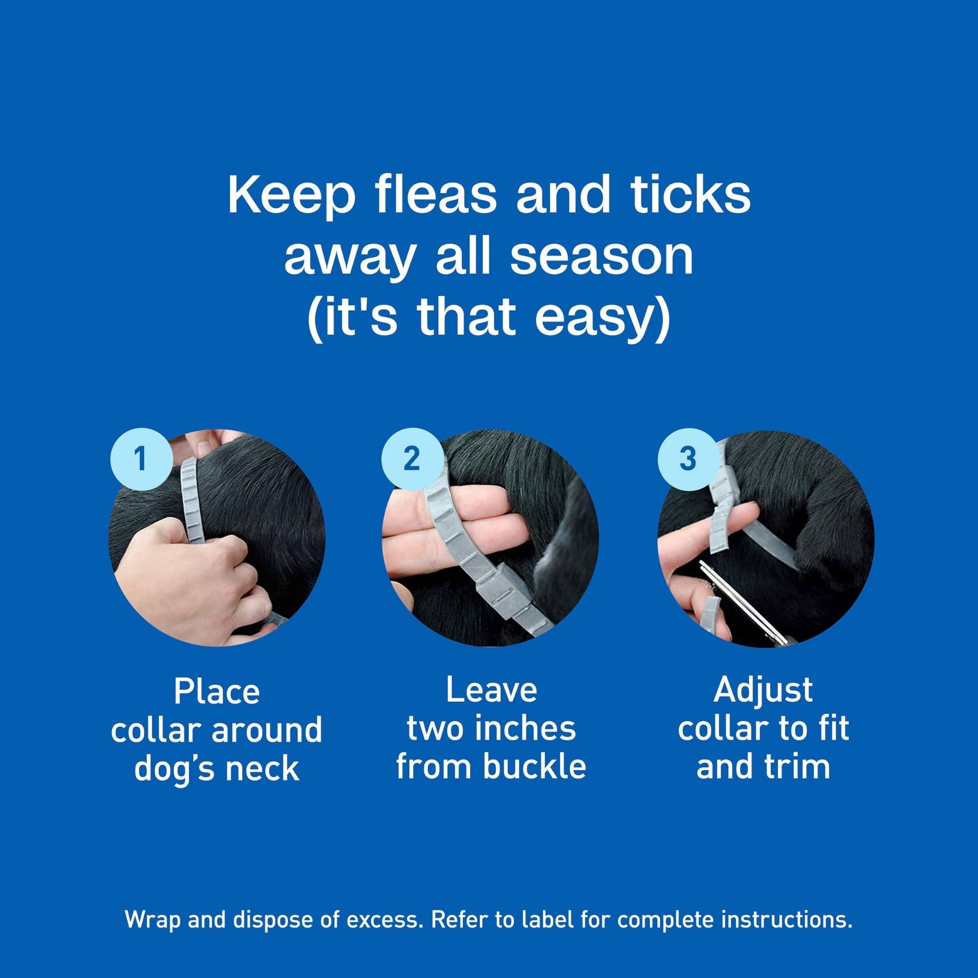ADAMS Flea & Tick Adjustable Collar Plus for Dogs and Puppies - Image 2