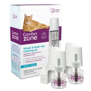Comfort Zone Single and Multi-Cat Calming Diffuser and Refill Kit 2pk