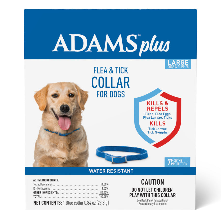 Adams Plus Flea & Tick Collar for Large Dogs