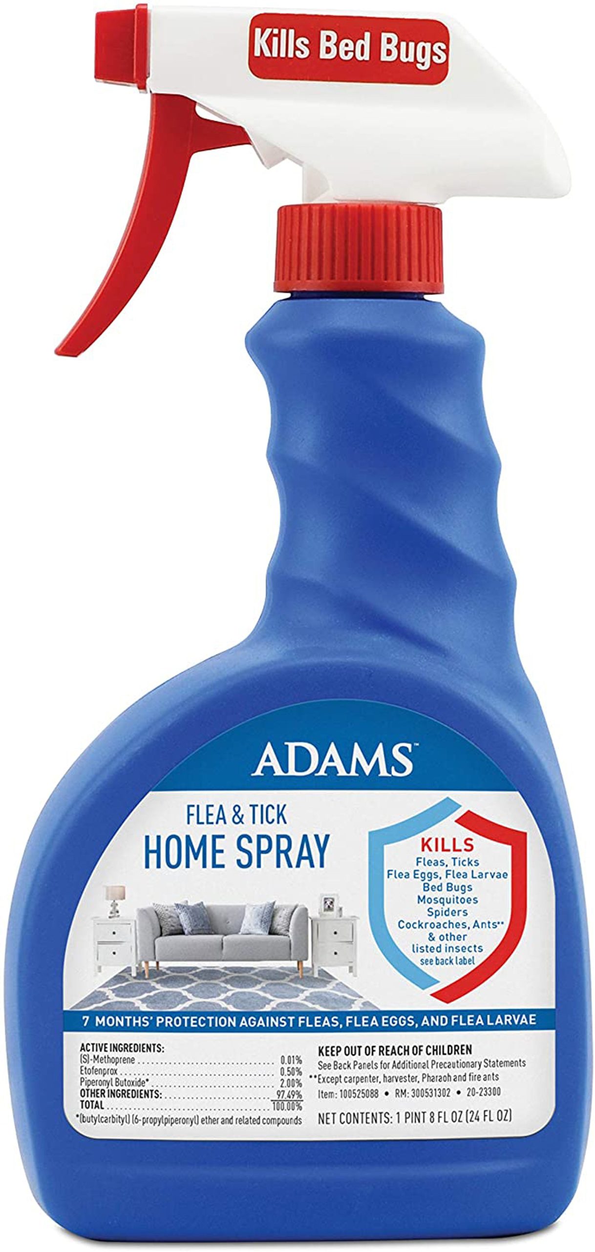 Adams Flea & Tick Home Spray 24oz - Image 2