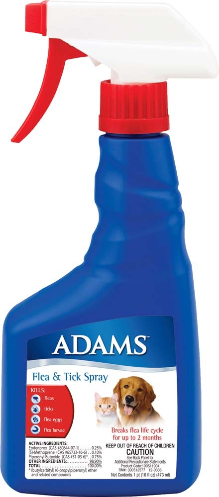 Adams Flea & Tick Spray 6ea/16oz - Image 2