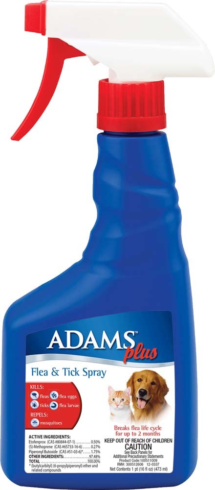 Adams Plus Flea & Tick Spray 16oz - Image 2