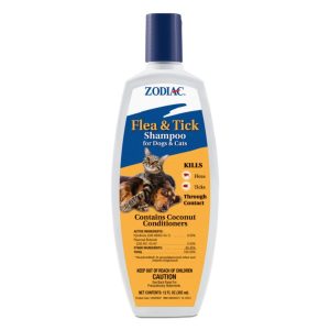 Zodiac Flea & Tick Shampoo for Dogs & Cats 12oz Bottle
