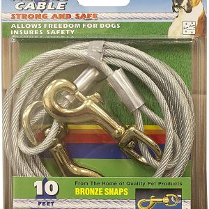 Four Paws Heavy Weight Tie Out Cable Silver