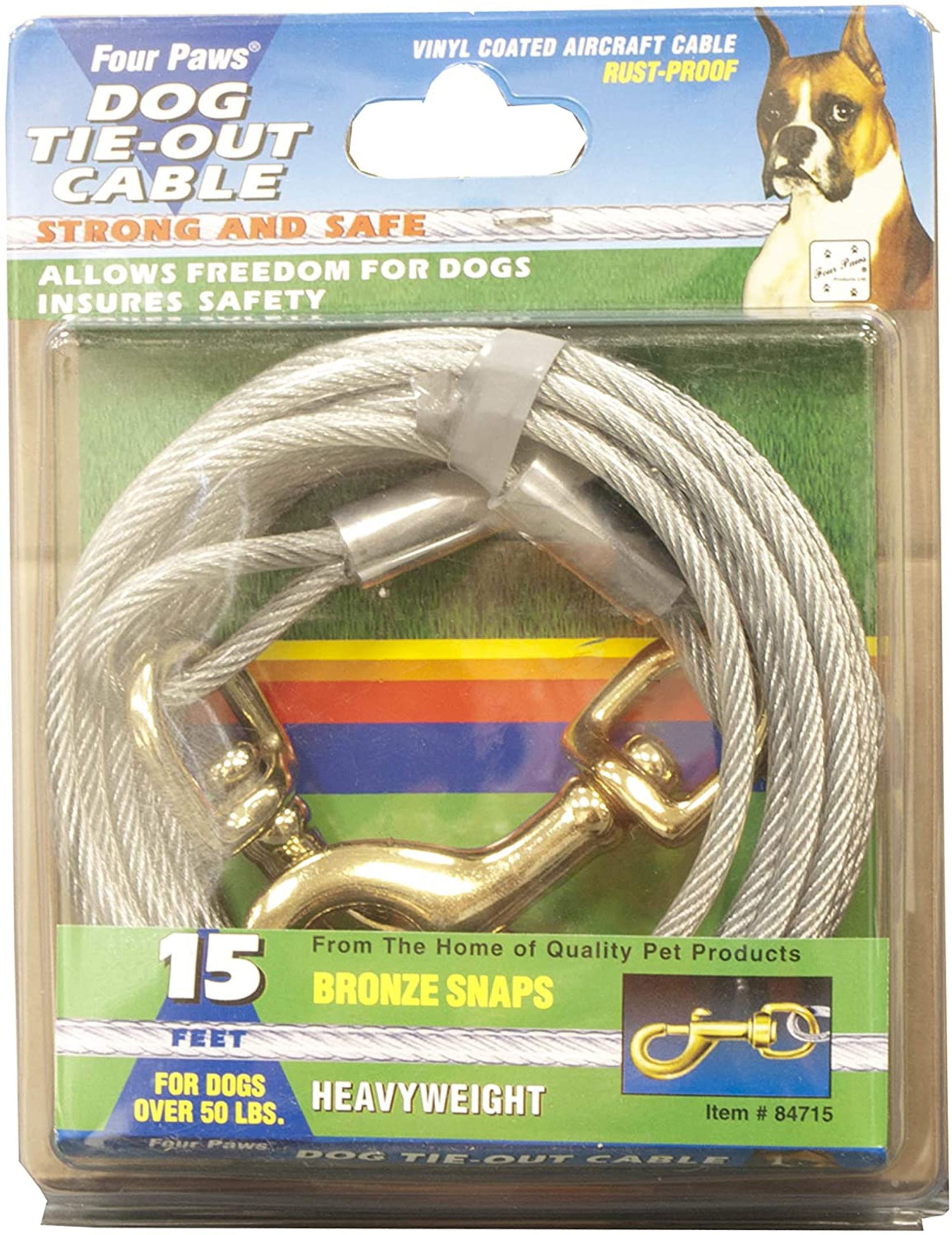 Four Paws Heavy Weight Tie Out Cable Silver - Image 2