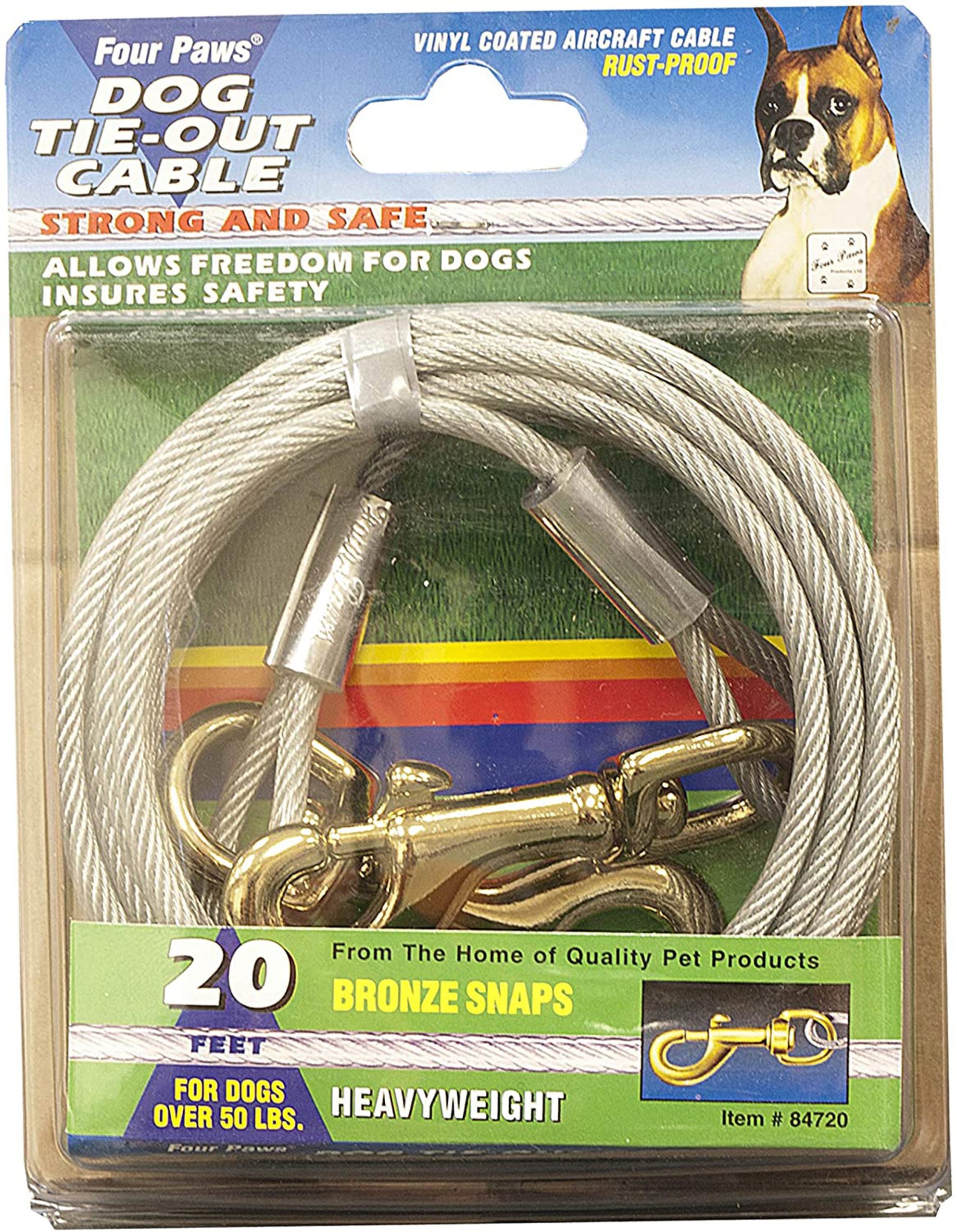 Four Paws Heavy Weight Tie Out Cable Silver - Image 3