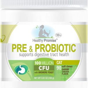 Four Paws Healthy Promise Pre & Probiotic Soft Chews, Chicken for Dogs, 90 Count