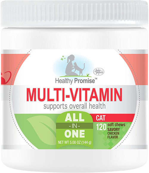 Four Paws Healthy Promise Multi-Vitamin Soft Cat Chews, 120 ct