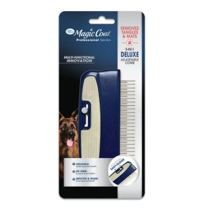 Four Paws Magic Coat Professional Series 3-in-1 Deluxe Adjustable Dog Comb