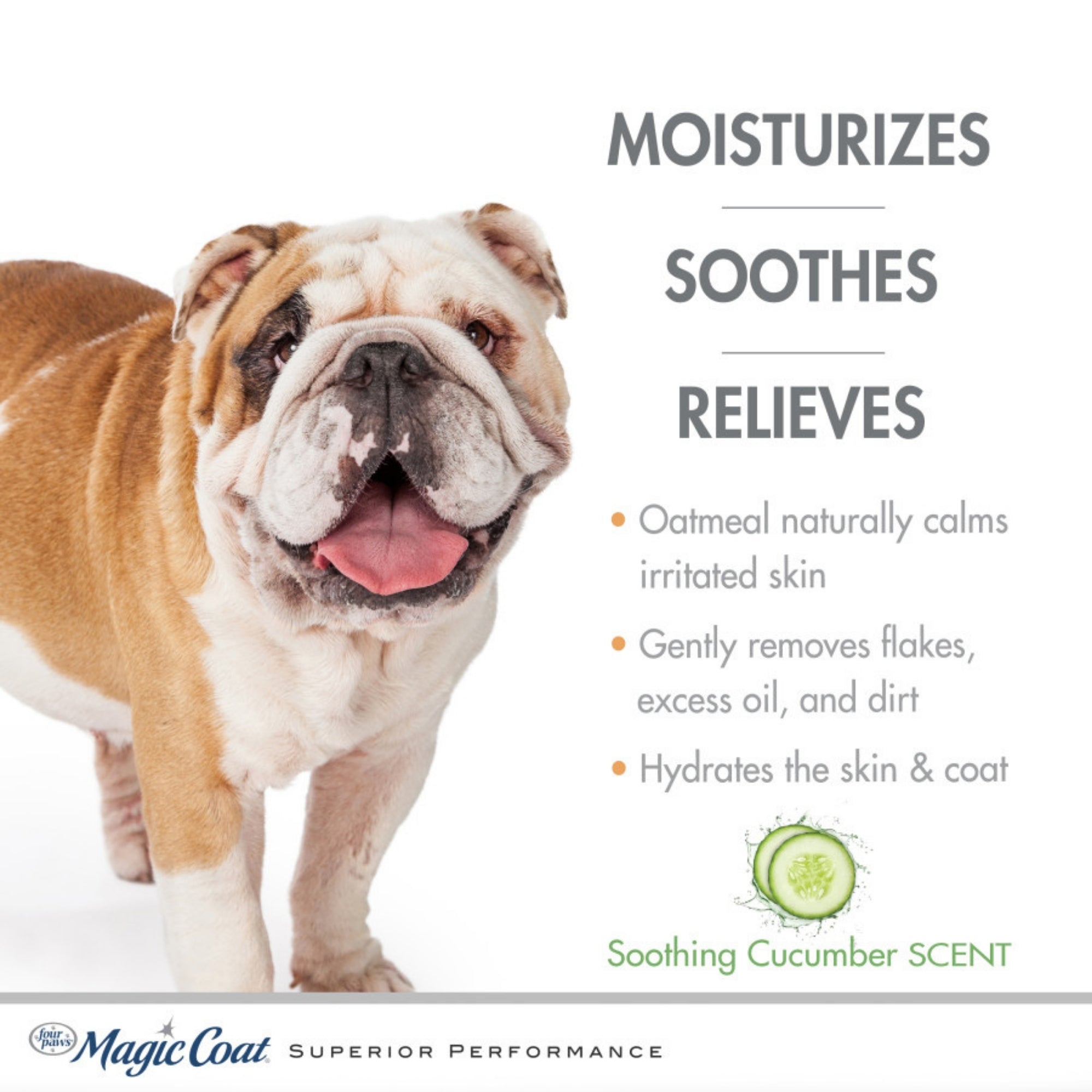 Four Paws Magic Coat Hypo-Allergenic Dog Shampoo Soothing Cucumber 16oz - Image 3