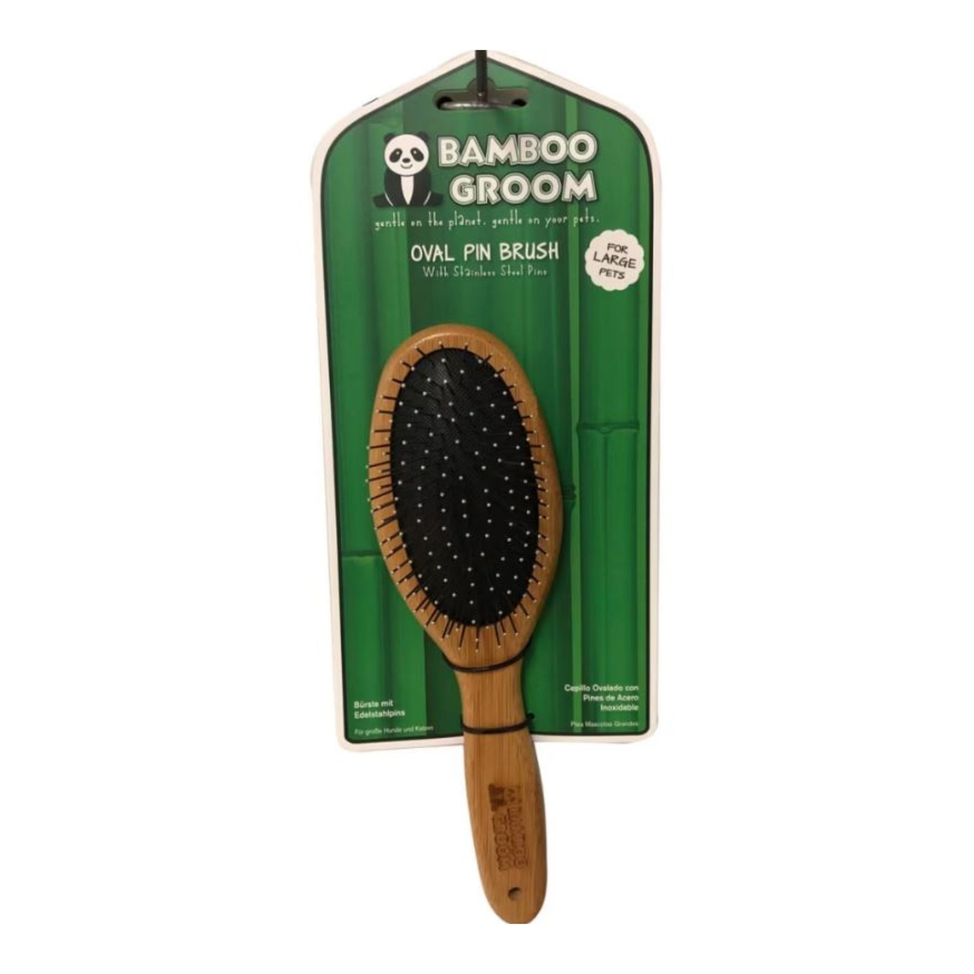 Bamboo Groom Oval Pin Brush - Image 5