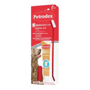 SENTRY Petrodex VS Natural Dental Care Kit Dog Peanut Toothpaste
