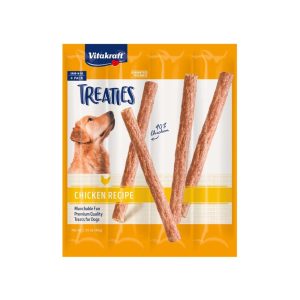 Vitakraft Treaties Smoked Chicken Dog Treats, 4 Pack
