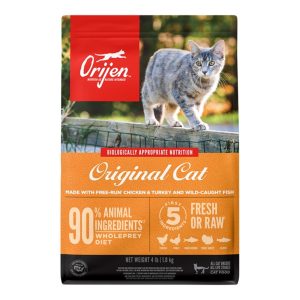 ORIJEN Original Grain-Free Dry Cat Food, Chicken, Turkey & Wild Fish