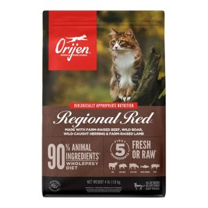 ORIJEN Regional Red Grain-Free Dry Cat Food, Beef, Boar & Lamb