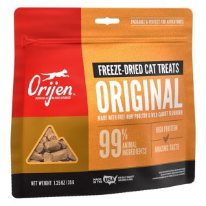 ORIJEN Freeze-Dried Cat Treats, Original, 1.25 oz