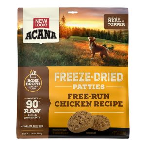 ACANA Grain-Free Freeze-Dried Patties Free-Run Chicken Dog Food, 14 oz