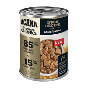 ACANA Premium Chunks Duck Recipe in Bone Broth, 12.8 oz (Case of 12)