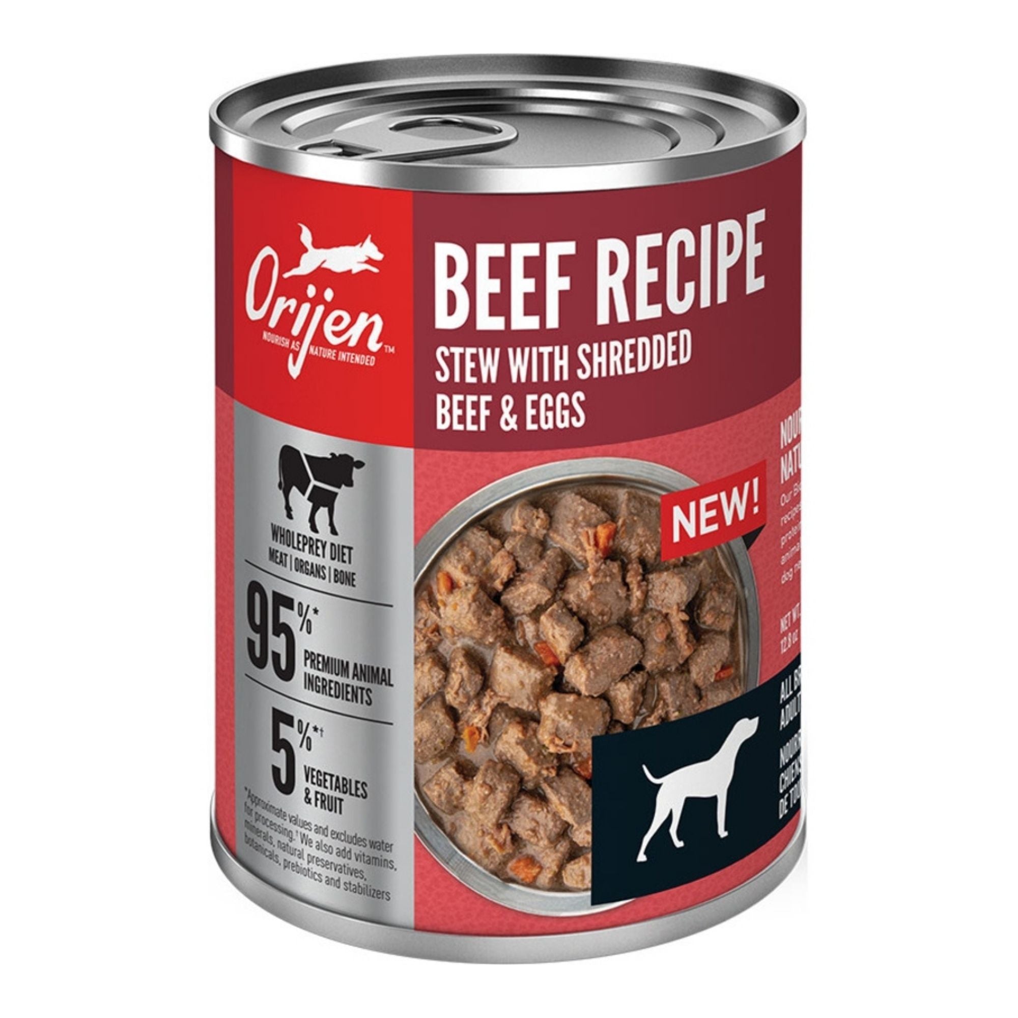 ORIJEN Grain-Free Beef Stew Wet Dog Food, 12.8 oz (Case of 12)
