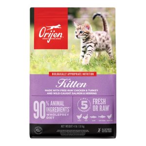 ORIJEN Kitten Grain-Free Dry Food, Chicken, Turkey & Wild Fish