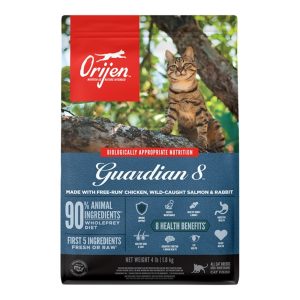 ORIJEN Guardian 8 Grain-Free Dry Cat Food, Supports 8 Health Areas