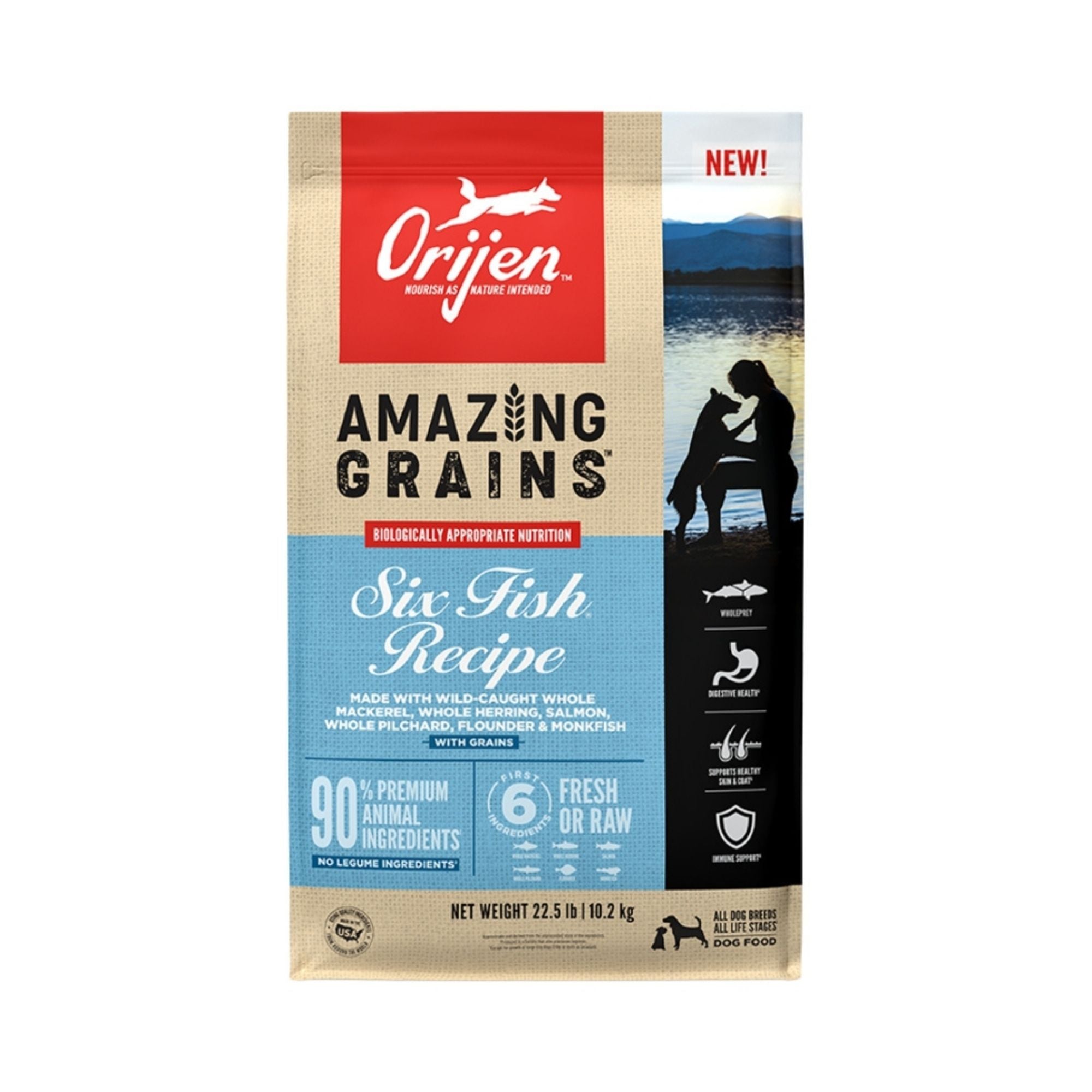 ORIJEN Amazing Grains Six Fish Dry Dog Food - Image 2