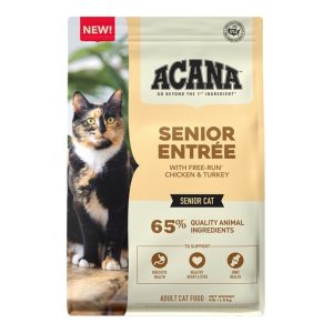 ACANA Senior Entrée Dry Cat Food, Chicken & Turkey, 4 lb